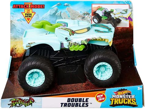 Hot Wheels Monster Trucks Double Troubles Hotweiler Vehicle Mattel Toys Toywiz