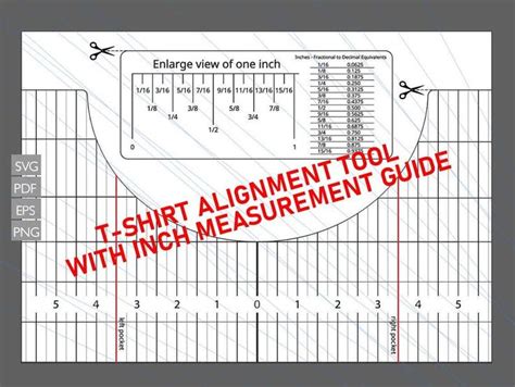 Printable T Shirt Alignment Tool T Shirt Ruler Svg T Shirt Alignment Guide File In 2021