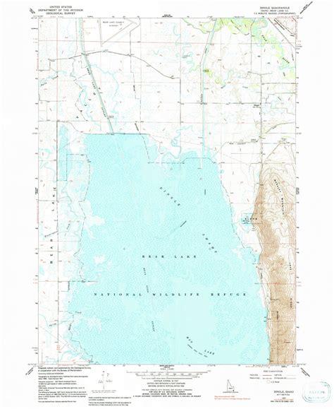 Classic Usgs Dingle Idaho 75x75 Topo Map Mytopo Map Store