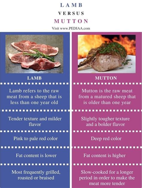 What Is The Difference Between Lamb And Mutton Pediaa