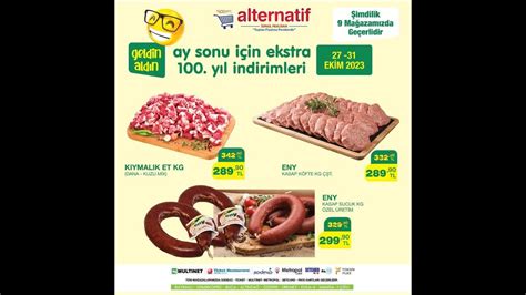 Alternatif Market Hafta Sonu Kampanyalar Ekim Youtube