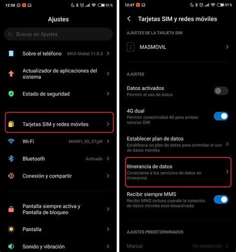 Cómo quitar el aviso de Itinerancia de datos en Xiaomi