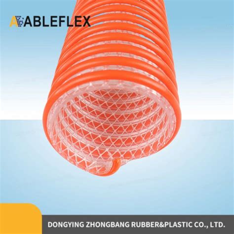 PVC Suction Hose Flexible Spiral Helix Suction Pipe Industrial Vacuum