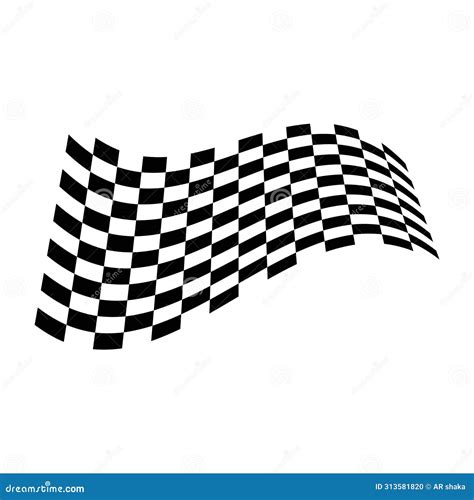 Race Flag Logo Vector Illustration Template Design Stock Illustration