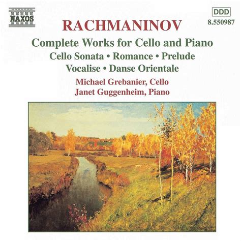 Rachmaninov L oeuvre intégrale pour violoncelle et piano