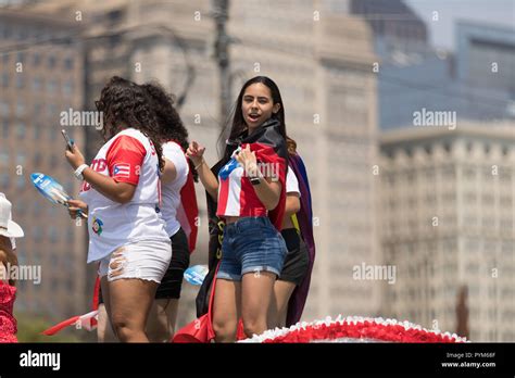 Chicago Illinois Usa June 16 2018 The Puerto Rican Day Parade