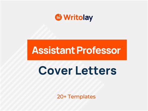 Assistant Professor Cover Letter Example Templates Writolay