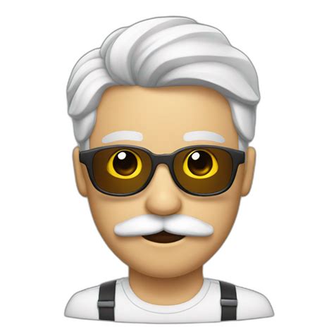 Emoji Con Gafas Y Bigote De Abuelo Ai Emoji Generator