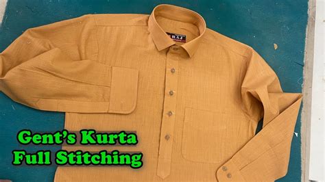 Gents Kurta Full Stitching Only In One Video Gents Kurta Cutting