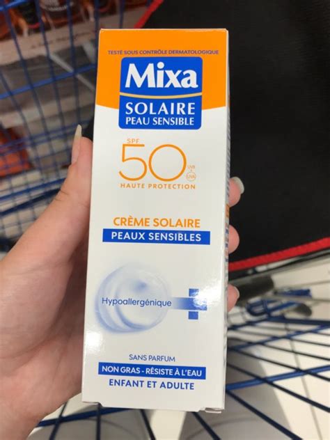 Mixa Solaire Cr Me Solaire Tol Rance Optimale Visage Et Corps Spf