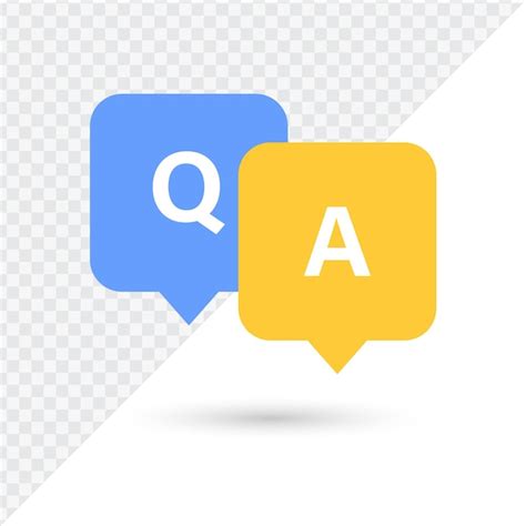 Premium Vector Question And Answer Speech Bubble Icon Faq Bubbles Help Support Icons Sign