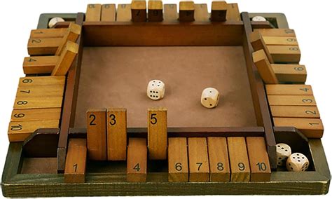 Spieler Shut The Box Holz Tisch Spiel Klassisch W Rfelspiel Board