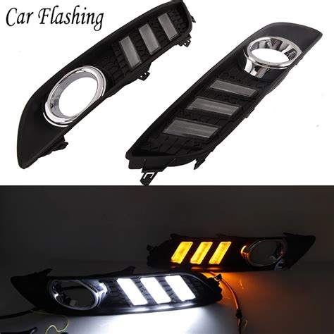 Aliexpress Buy Car Flashing Set Led Drl Daytime Running Lights