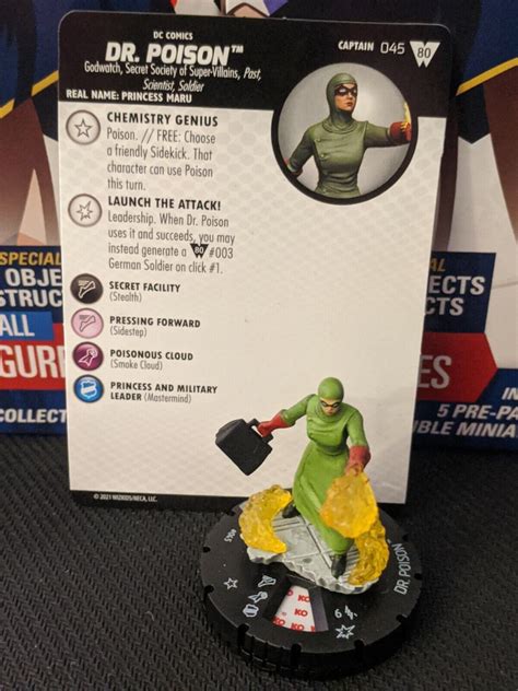 Dc Heroclix Ww Wonder Woman Th Dr Poison Rare R Pre Release Ebay