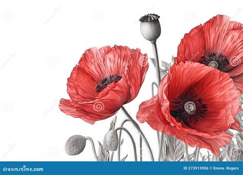 Anzac Day Tribute: Illustration With Poppy And Soldier. Capture The ...