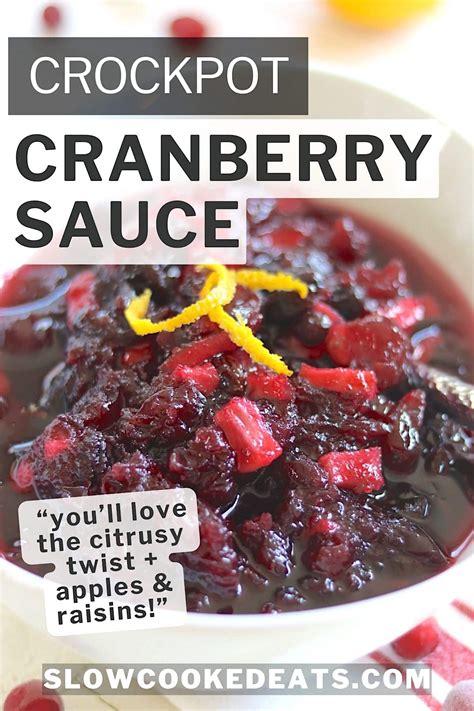 Best Slow Cooker Cranberry Sauce Recipe | Slow Cooked Eats