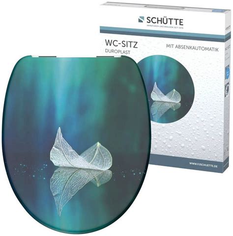 Sch Tte Wc Sitz Fallen Leaf Duroplast Toilettendeckel Mit