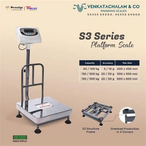 Platform Weighing Scale 300 Kg Platform Size 400 400 Mm At Rs 7500