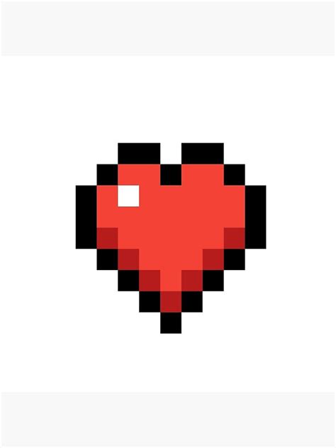 "Minecraft Heart" Pin for Sale by DrMemes | Redbubble