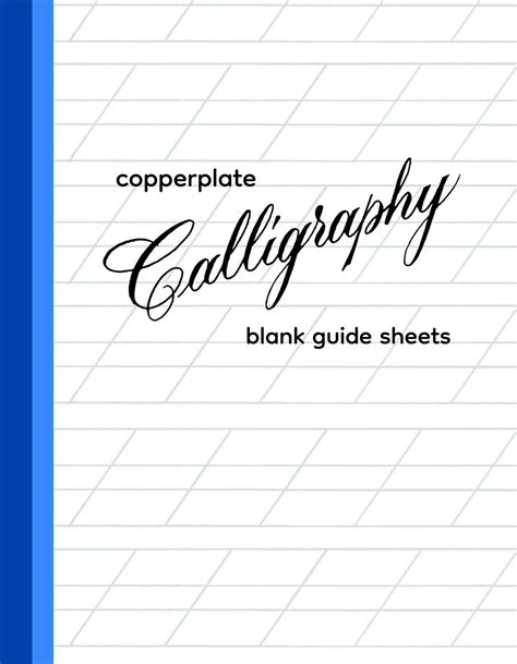 Blank Copperplate Calligraphy Guide Sheets Digital Download 19 Pages