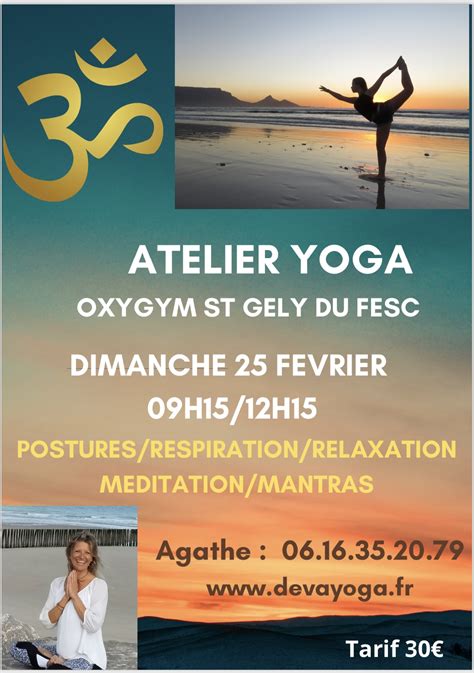 ATELIER YOGA DIMANCHE 25 FÉVRIER