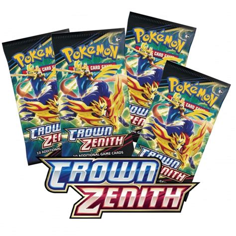 Pokemon Crown Zenith 4 Boosterpacks Monsterkorting