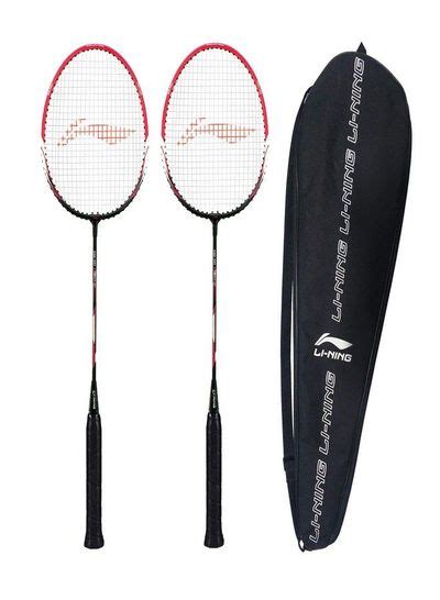 Li Ning Xp Iv Strung Blend Badminton Racquet Set Of Black Pink