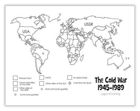 Cold War Map Of The World Layers Of Learning