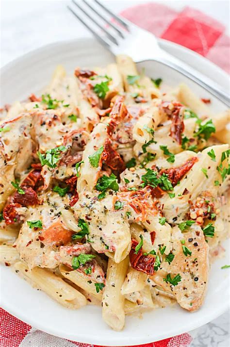 Creamy Sun Dried Tomato Chicken Pasta Grandma S Things