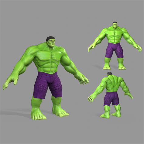 Hulk 3d Model 15 Obj Ztl Free3d