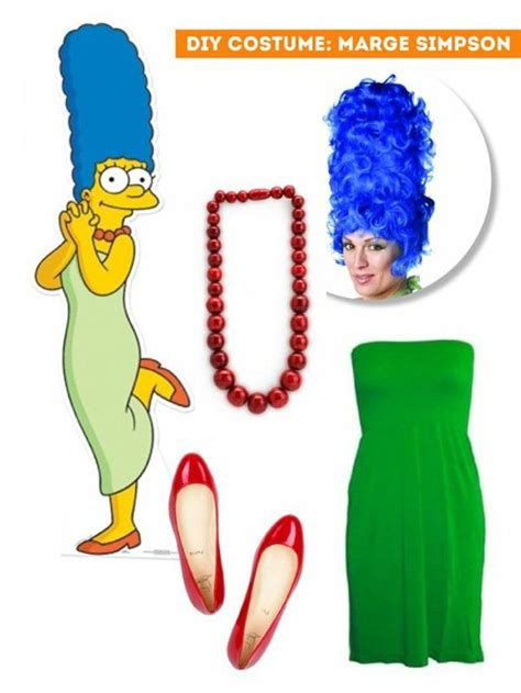 Marge Simpson Trajes Simples De Halloween Fantasia Dos Simpsons