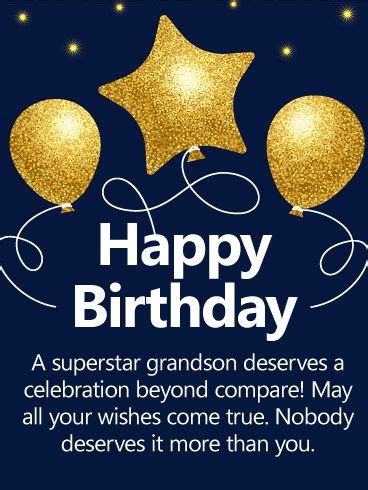 You Re A True All Star Happy Birthday Card For Grandson Birthday