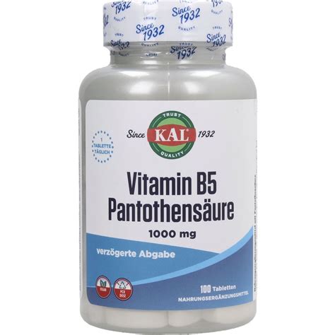 Vitamin B Mg Pantothens Ure Tabletten Kal Vitalabo