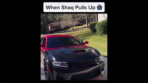 Shaquille Oneal Pulls Up In Custom Two Tone Dodge Charger Hellcat W