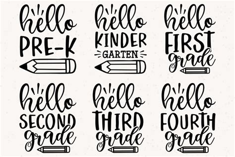 Back To School Svg Bundle Hello School Svg Cut 1549392