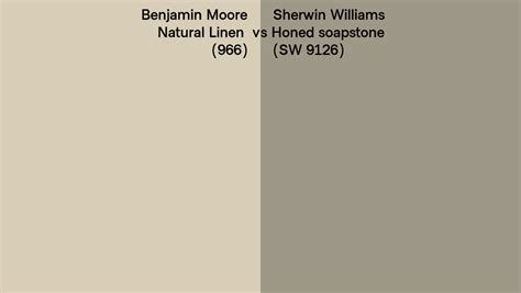 Benjamin Moore Natural Linen 966 Vs Sherwin Williams Honed Soapstone