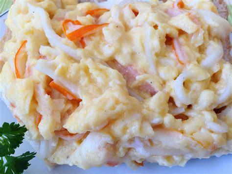 Crab Sticks Scrambled Eggs Recipe Scrambled Eggs Recipe Crab Eggs