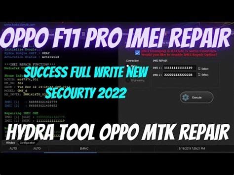 Oppo F Pro Cph Imei Repair Successfully Done By Hydra Tool