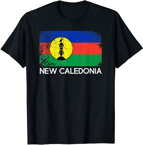 Caledonian Flag Vintage Made In New Caledonia Gift T Shirt In 2020