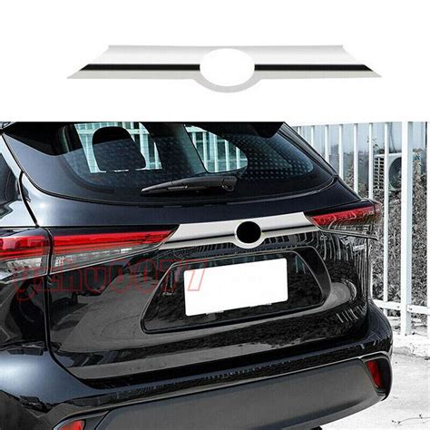 For Toyota Highlander 2020 2022 ABS Triple Chrome Rear Door Trunk Lid