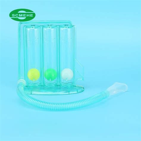 Medical Deep Breathing Exerciser 600cc 900cc 1200cc 3 Balls Incentive