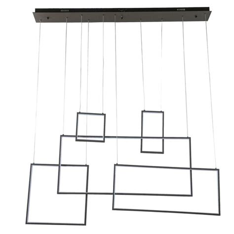 Orren Ellis Elland Light Led Unique Statement Geometric Chandelier