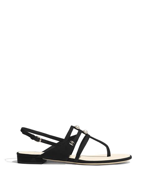 Suede Goatskin Dark Gray Sandals Chanel