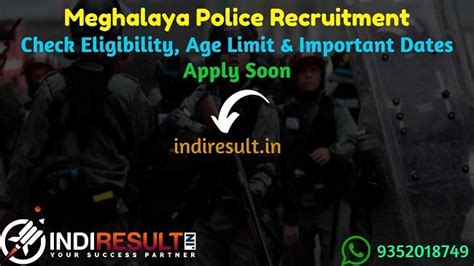 Meghalaya Police Recruitment Vacancies For Si Commando