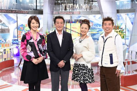 「朝だ！生です旅サラダ」代表カット。左から向井亜紀、神田正輝、三船美佳、勝俣州和。cabc F Bloodが「旅サラダ」イメージした新