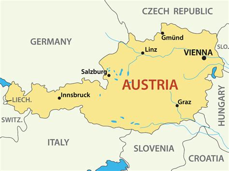 Austria Map Guide Of The World