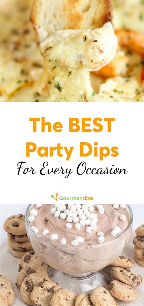 The Best Party Dips For Every Occasion With Cookies And Marshmallows On Top