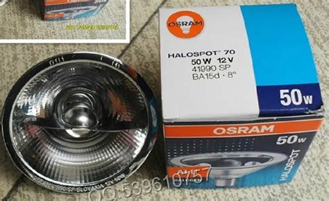 HALOSPOT 12V50W OSRAM 41990 SP BA15D HALOGEENLAMP 2000Hrs GEMAAKT IN