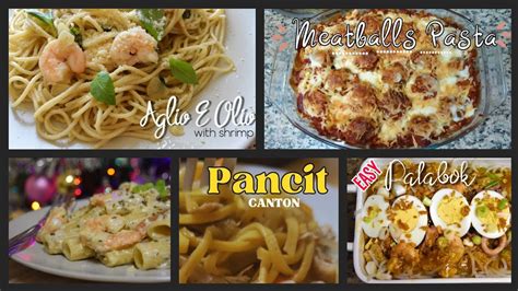 Pang Handa Sa Pasko Noche Buena Recipes Palabok Aglio E Olio