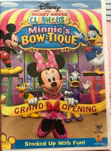 Disney Mickey Mouse Clubhouse MINNIE S BOW TIQUE 2010 DVD 4 Episodes